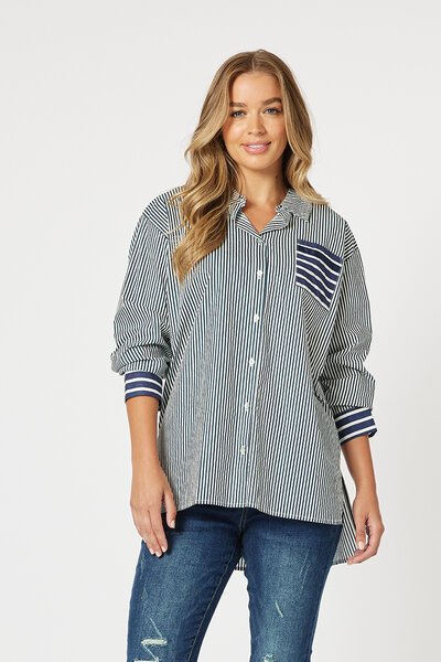 Threadz Anna Stripe Shirt-new-Preen