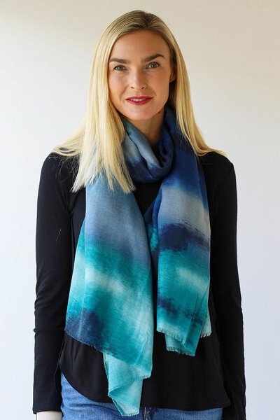 Archer House Ocean Ombre Scarf-shop-by-label-Preen