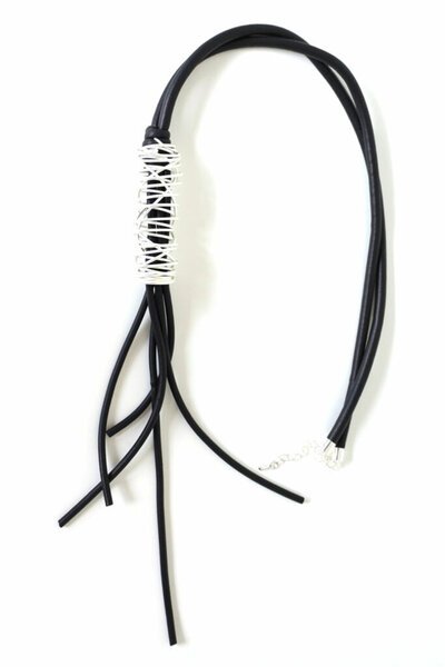 Archer House Twisted Metal Coil Rubber Necklace-shop-by-label-Preen