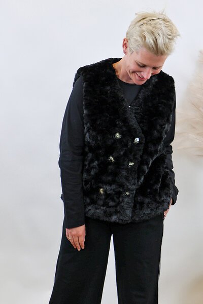 Et Alia Vintage Fur Vest-new-Preen