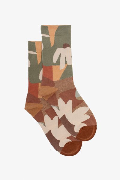 Antler Organic Floral Sock-shop-by-label-Preen