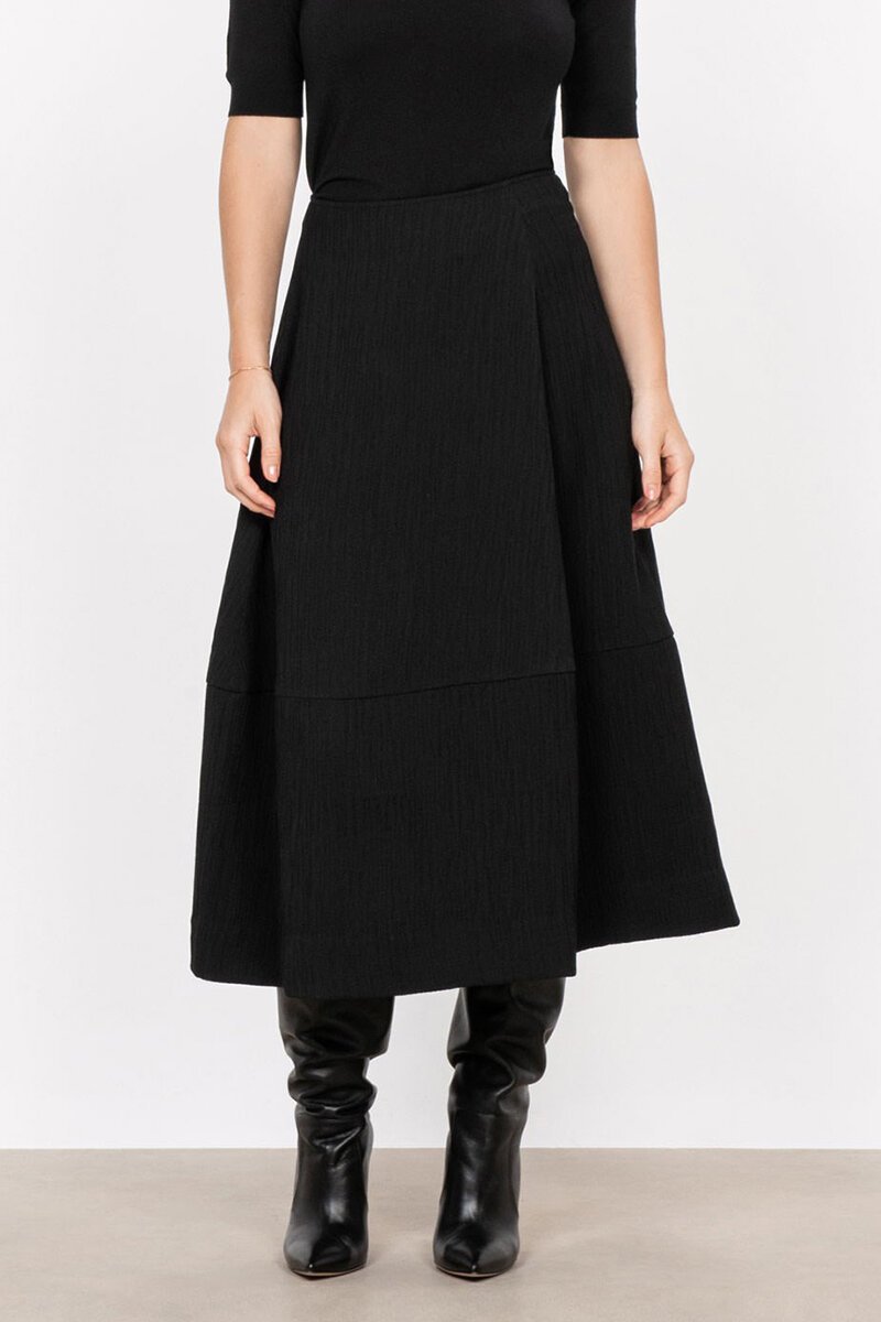 Veronika Maine Crinkle Weave Midi Skirt - Preen Clothing
