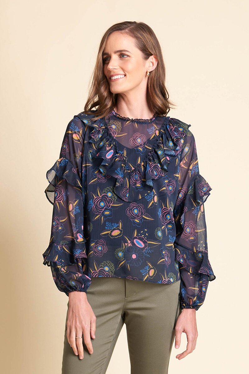 Memo Ruffles Blouse - Preen Clothing