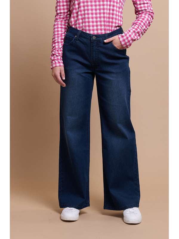 Memo Wide Leg High Rise Jeans