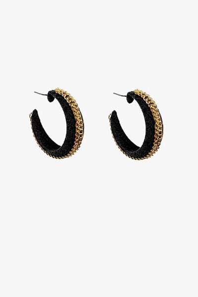 Antler Suede & Chain Earrings-new-Preen