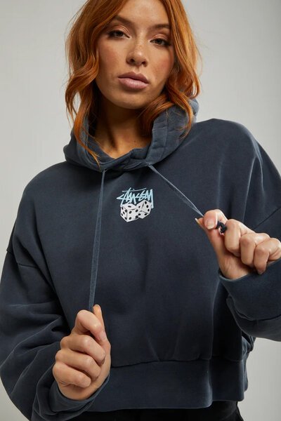 Stussy Pair of Dice Cropped Hood-new-Preen