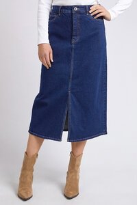 Elm Eloise Denim Midi Skirt