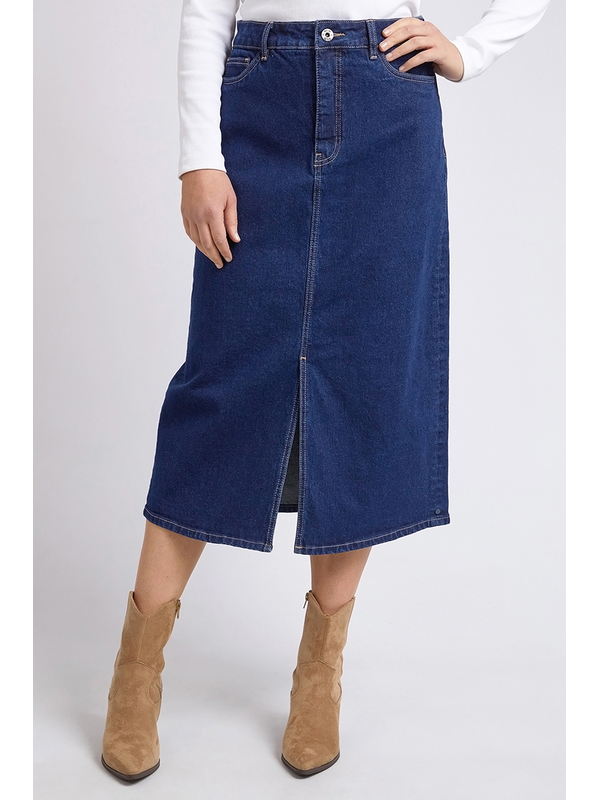 Elm Eloise Denim Midi Skirt