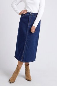 Elm Eloise Denim Midi Skirt