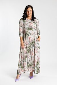 Jellicoe Pleated Venice Rose Dress