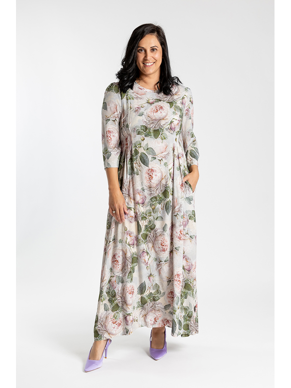 Jellicoe Pleated Venice Rose Dress