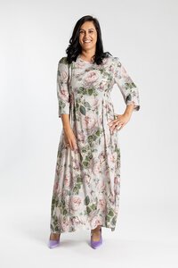 Jellicoe Pleated Venice Rose Dress