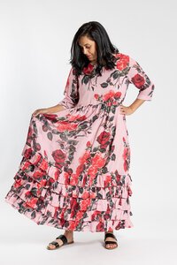 Jellicoe Borderline Rose Dress