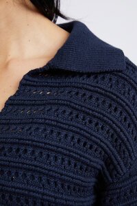 Elm Linden Open Collar Knit