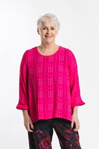 Jellicoe Pink Tex Claire Top