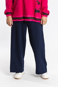 Jellicoe Wide Leg Navy Pants