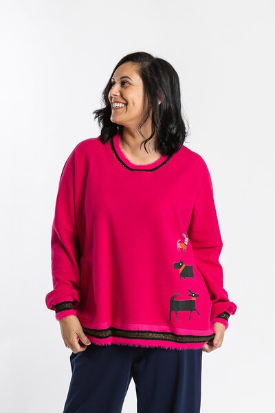 Jellicoe Snuffle Pink Sweater-new-Preen
