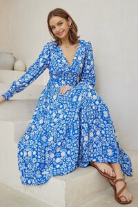 Iris Maxi Print Dress 