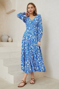 Iris Maxi Print Dress 