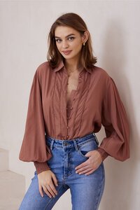 Iris Maxi Long Sleeve Shirt