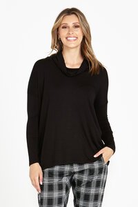 Betty Basics Cowl Neck Bamboo Top