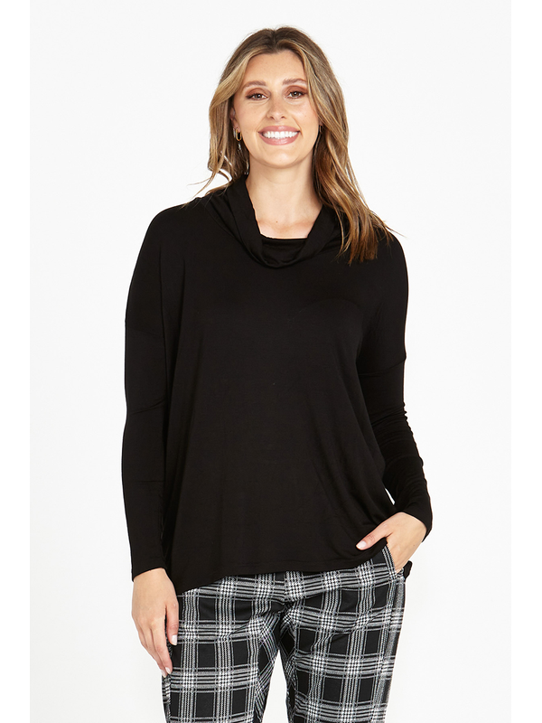 Betty Basics Cowl Neck Bamboo Top