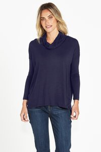 Betty Basics Cowl Neck Bamboo Top