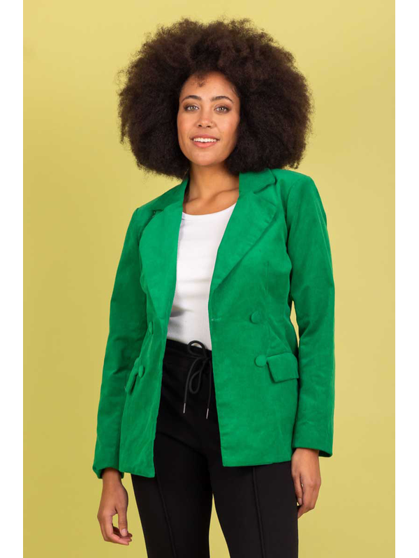 Charlo Juliana Cord Cotton Blazer