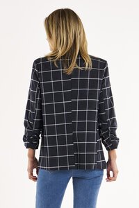 Betty Basics Check Jersey Blazer