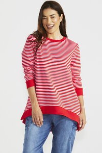 Betty Basics Courtney Cherry Stripe Jumper