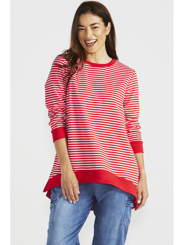 Betty Basics Courtney Cherry Stripe Jumper