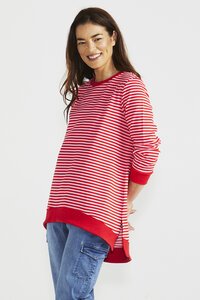 Betty Basics Courtney Cherry Stripe Jumper