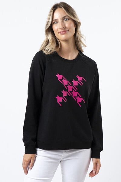 Stella + Gemma Classic Sweater Neon Houndstooth-new-Preen