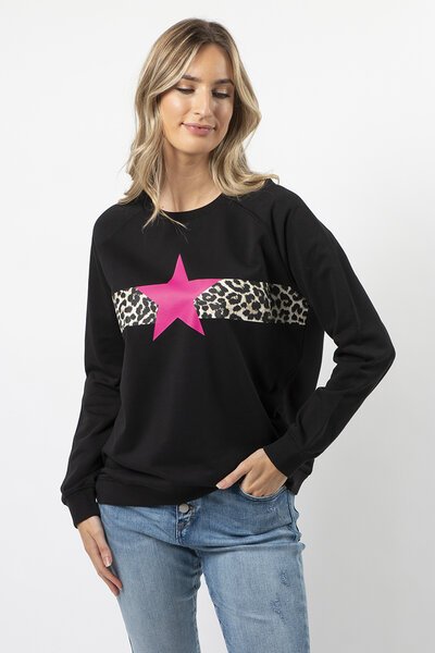 Stella + Gemma Classic Sweater Neon Star-new-Preen