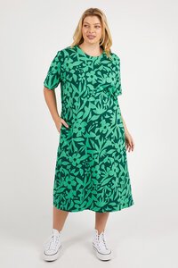 Elm Stencil Floral Tee Dress