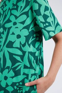 Elm Stencil Floral Tee Dress