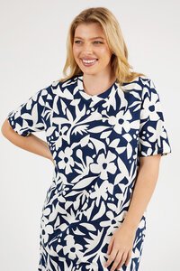 Elm Stencil Floral Tee Dress