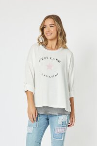 Threadz C'est La Vie 2 in 1 Top