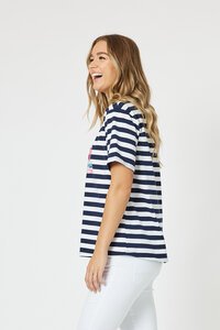 Threadz Heart Stripe Tee