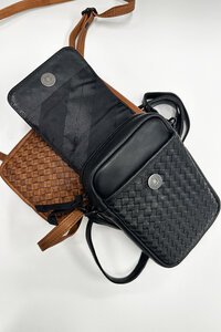 Pierre Cardin Embossed Woven Wallet Bag