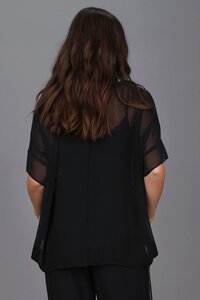 Storm Relaxed Sheer Short Sleeve Top