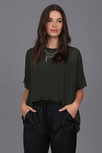 Storm Relaxed Sheer Short Sleeve Top