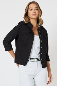 Threadz Denim Military Jacket