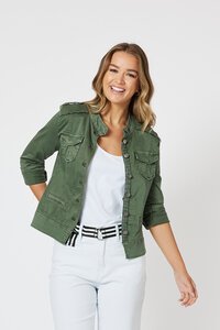 Threadz Denim Military Jacket