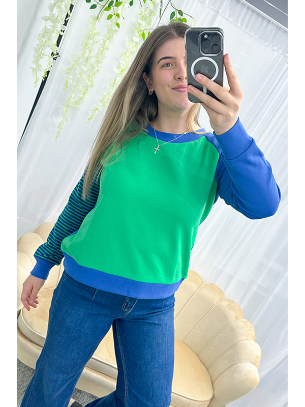 Mi Moso Maeve Stripe Sweat