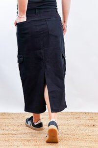 Wakee Cargo Denim Skirt