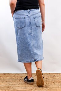 Wakee Denim Midi Skirt