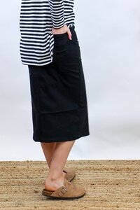 Wakee Denim Midi Skirt