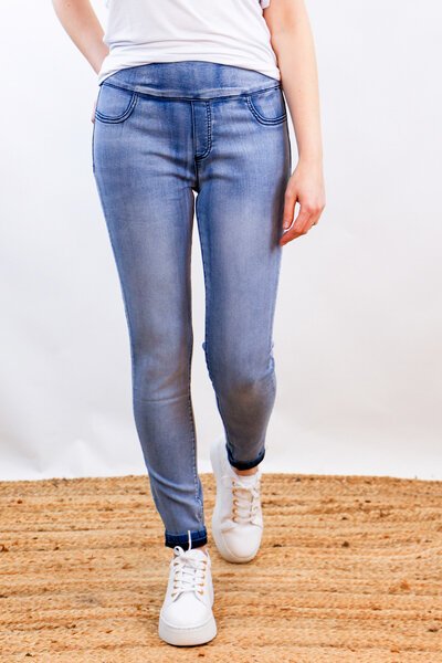 Wakee Slim Leg Pull On Jeans-new-Preen