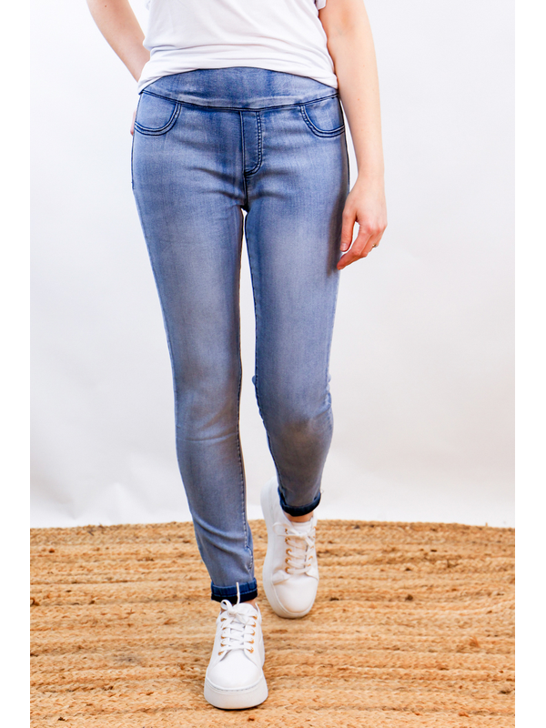 Wakee Slim Leg Pull On Jeans